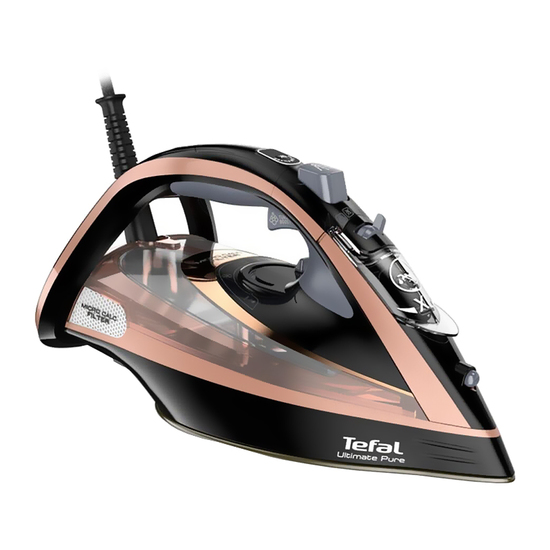 Pegla Tefal ULTIMATE FV 9845, 3200W, 260g/min, 350ml, roze/crna