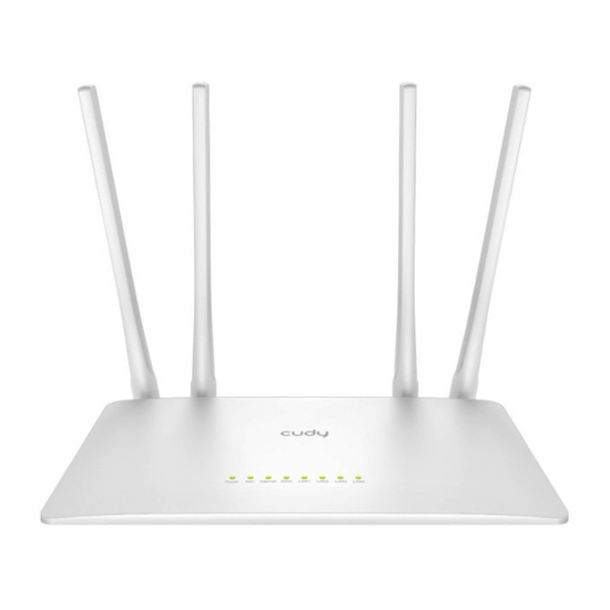 Ruter Cudy WR1200 AC1200 Dual Band 2.4+5Ghz Wi-Fi Ruter 1W/4LAN 10/100Mbps, 4x5dBi GUEST/WPS/DDNS