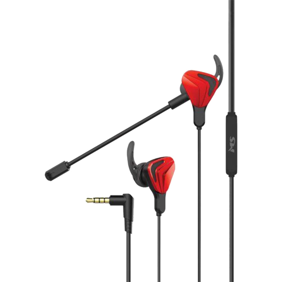 Slušalice MS EOS C300, Crna / Crvena, Bubice