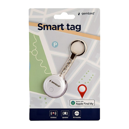 Smart Tag Gembird TA-TAG-01 za Apple, Bela