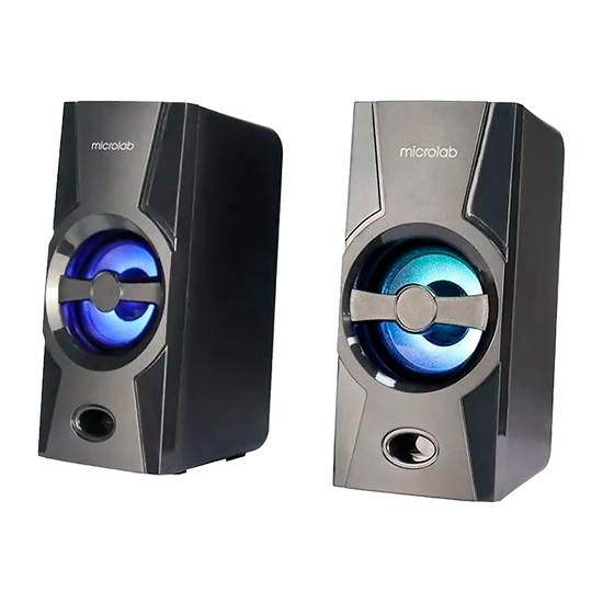 Stereo zvucnici Microlab B15, Crna, 6 W RMS (2 x 3 W), USB power, 3.5 mm
