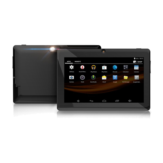 Tablet Stark Groove 7W-L, 7'' Cortex™ A7 A33 Quad-Core 1.2 GHz, 8 GB, 1 GB RAM, 2.0 / 0.3 Mpix, Crna