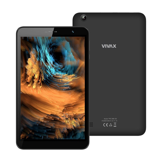 Tablet Vivax TPC-806 3G, 8'', 1024 x 600, Quad Core 1.2 GHz, 2 GB RAM, 16 GB, 2.0 / 5.0 Mpix