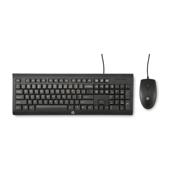 Tastatura + Miš HP C2500, USB, PC, Crna