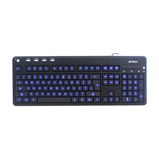 Tastatura A4 TECH KD-126-1, X-Slim, USB, LED BlackLight