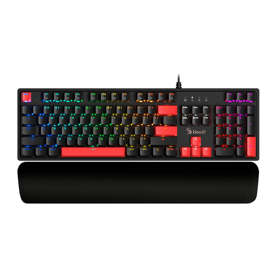 Tastatura A4Tech A4-S515R BLOODY GAMING, mehanička, žična, RGB, crna