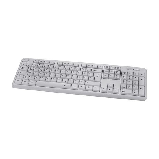 Tastatura Hama Verano 53931, USB, Bela