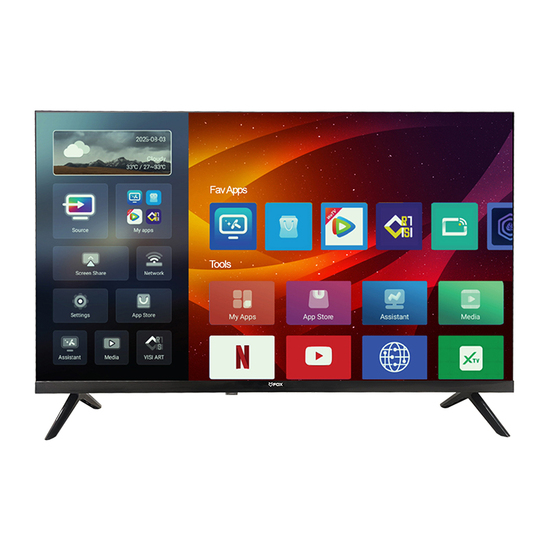Televizor Fox 32AOS470E, 32'' (81 cm), 1366x768 HD Ready, DLED, ATV,DTV-T/C/T2/S2, Quad Core, 8/1 GB,  Android 14