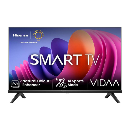 Televizor Hisense 32A4N, 32'', 1366 x 768 HD Ready, LED, 60 Hz, HDMI x2, USB x2; LAN, WiFi, Vidaa OS