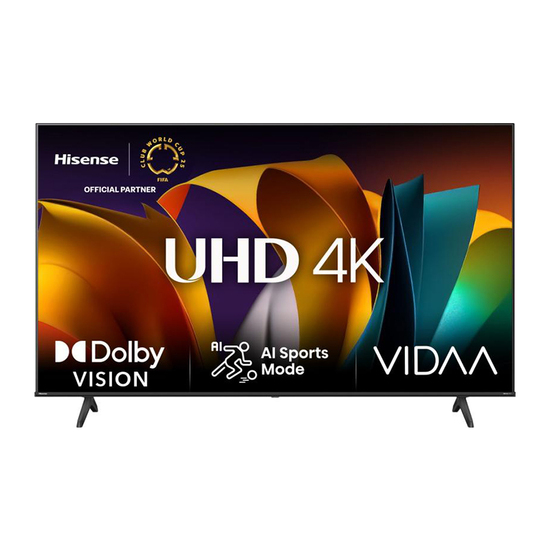 Televizor Hisense 50A6N, 50'' (126 cm), 3840 x 2160 Ultra HD, DVB-T2/T/C/S2/S, Vidaa OS
