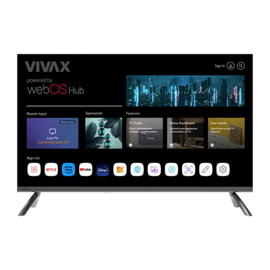 Televizor Vivax TV-32LE111WO REG, 32'' (80 cm), 1366x768 HD Ready, Web OS