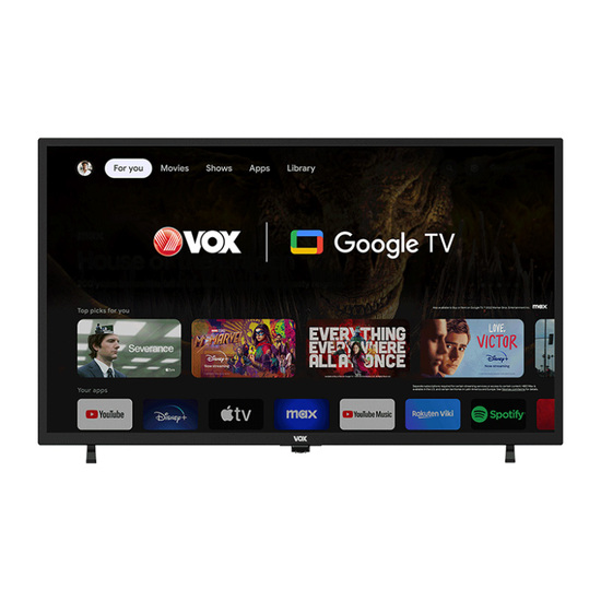 Televizor Vox 32GOH050B, 32'' (81 cm), 1366 x 768 HD Ready, Smart Google TV