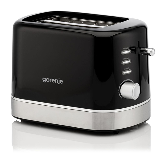 Toster Gorenje T 800 DB, 800 W, 7 stepeni zagrevanja, Crna