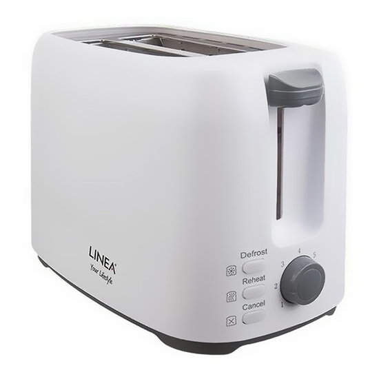 Toster vertikalni za hleb Linea LT 0541, 750 W, bela boja