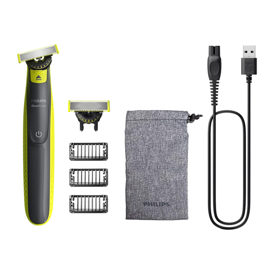 Trimer Philips One Blade QP2724/31, Siva / Zelena