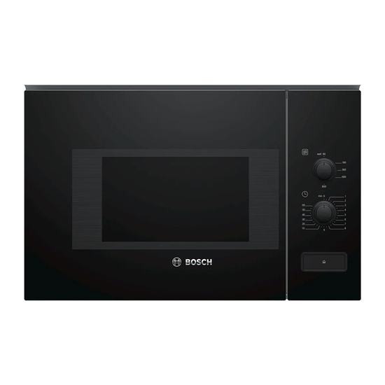 Ugradna Mikrotalasna pećnica Bosch BFL520MB0, 800 W, 20 l, Crna