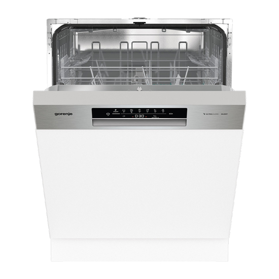 Ugradnja Mašina za pranje sudova Gorenje GI 642 E 90 X, 13 kompleta, 7 programa, Širina 60 cm, Siva