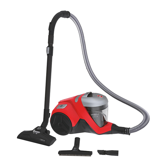 Usisivač Hoover HP310HM 011, 850 W, Sa posudom, Crvena