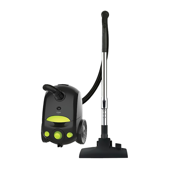 Usisivač Linea LVC 0699, 1400 W, 3 l kesa, Crna/Zelena