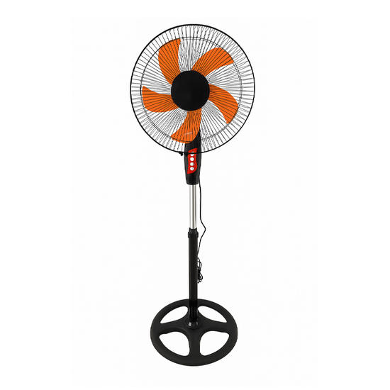 Ventilator PRANDTEX FS-40, Podni, 16'', 40 W, Crna/Narandžasta