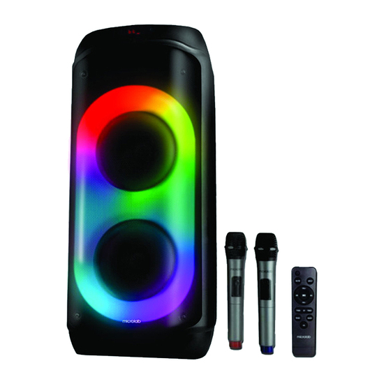 Zvučnik Microlab PT802W, 200 W, Bluetooth, Karaoke, 2 mikrofona, LED